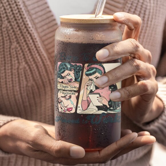 Born to Read Forced to Work, Book Lover Gift, Spicy Books, Dark Romance, Booktok - Picture 5 of 6